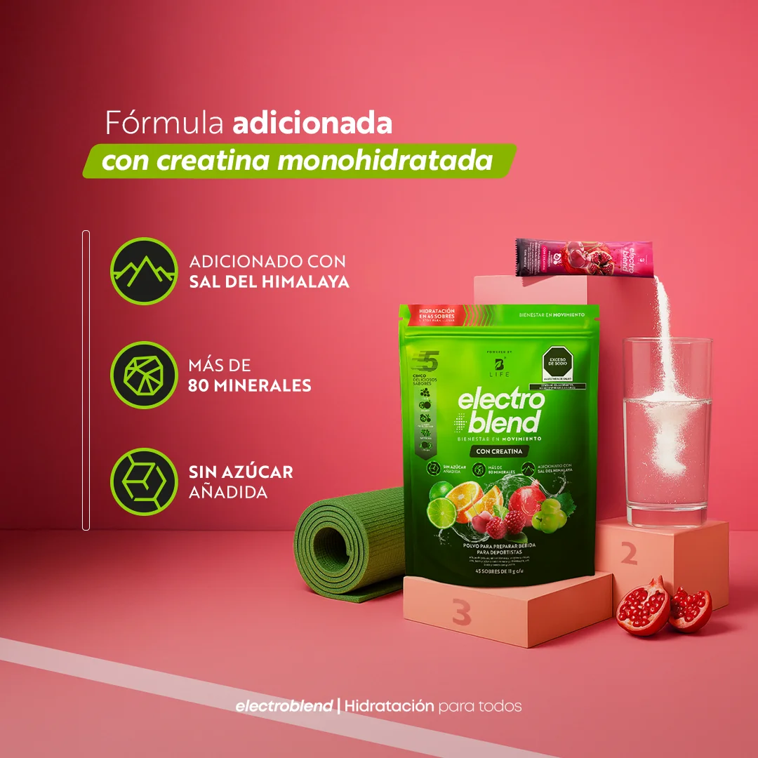 Electroblend + Creatina | Fórmula avanzada con 5 g de creatina por porción