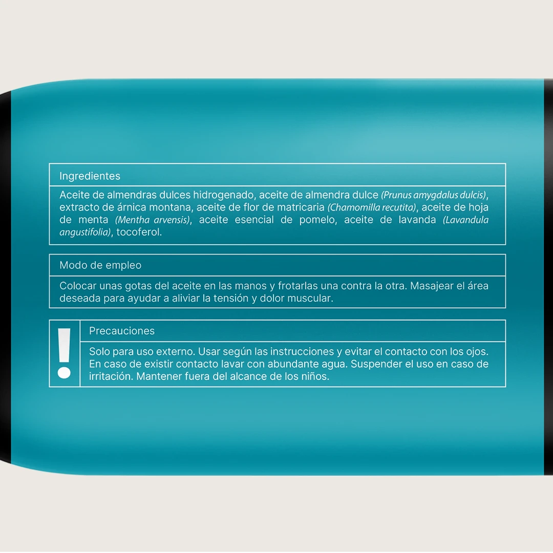 Muscle Massage Oil | Aceite para Masaje Muscular