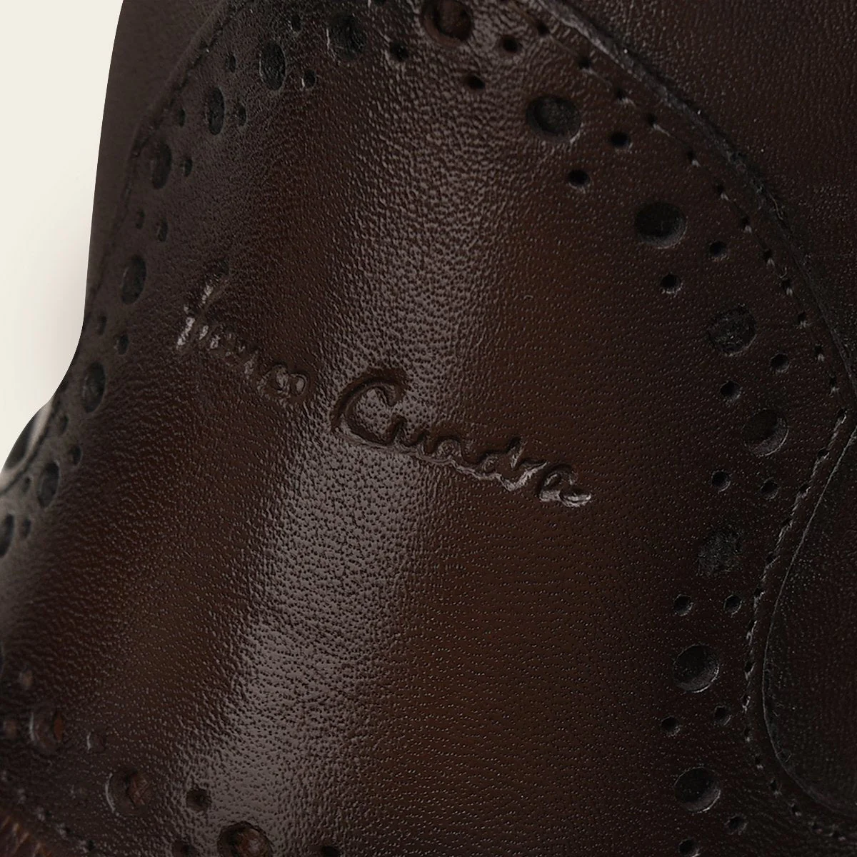 Bota de vestir en piel genuina de avestruz para caballero