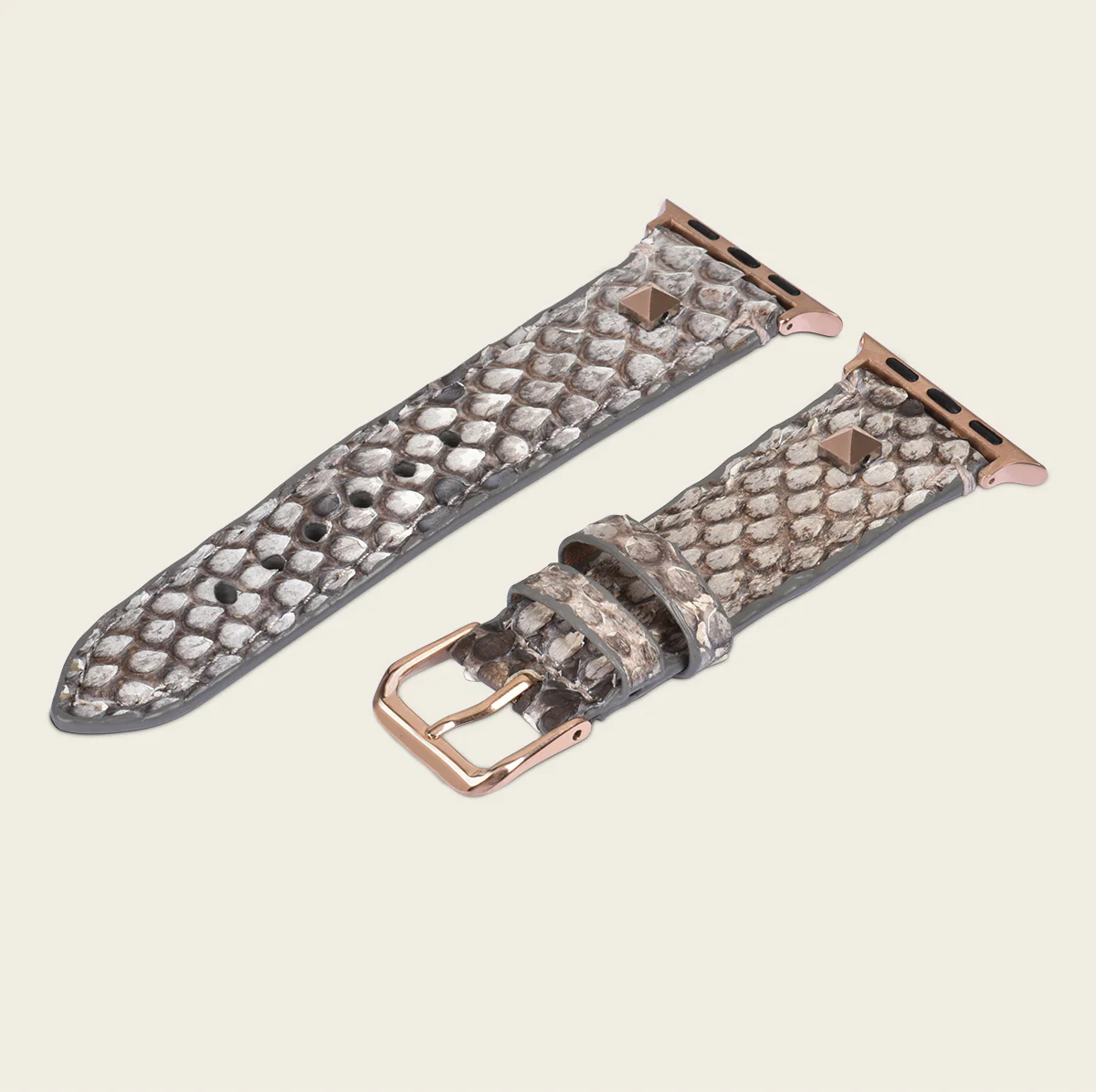 Extensible para reloj en piel genuina de pitón para dama