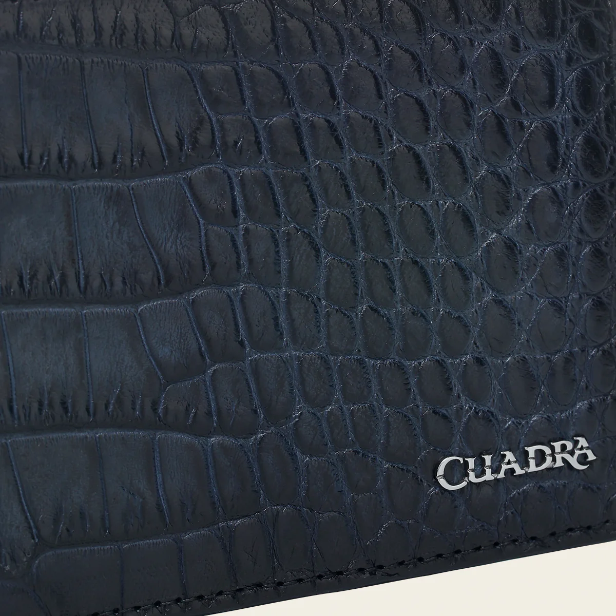 Cartera en piel genuina de alligator para caballero