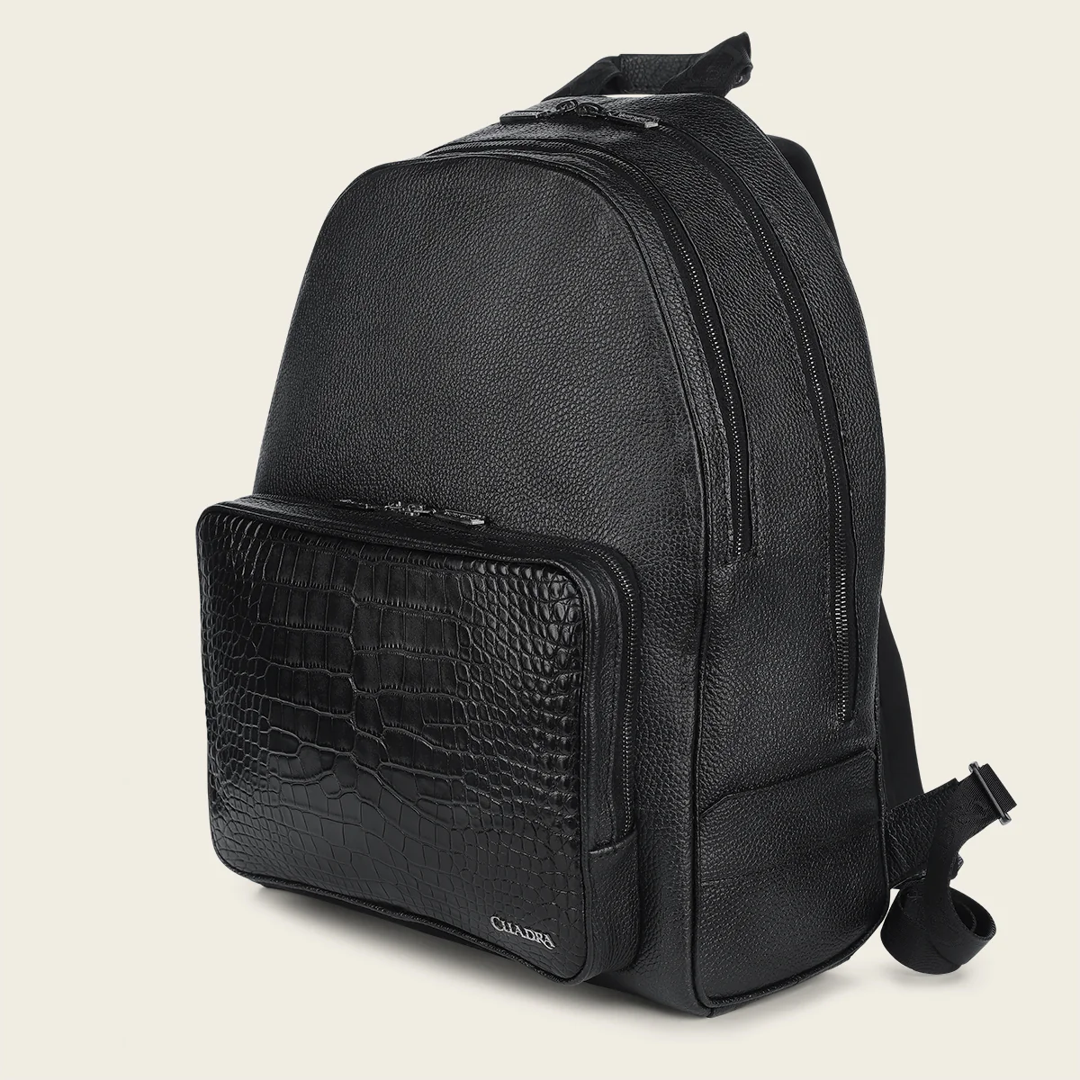 Backpack en piel genuina de alligator para caballero