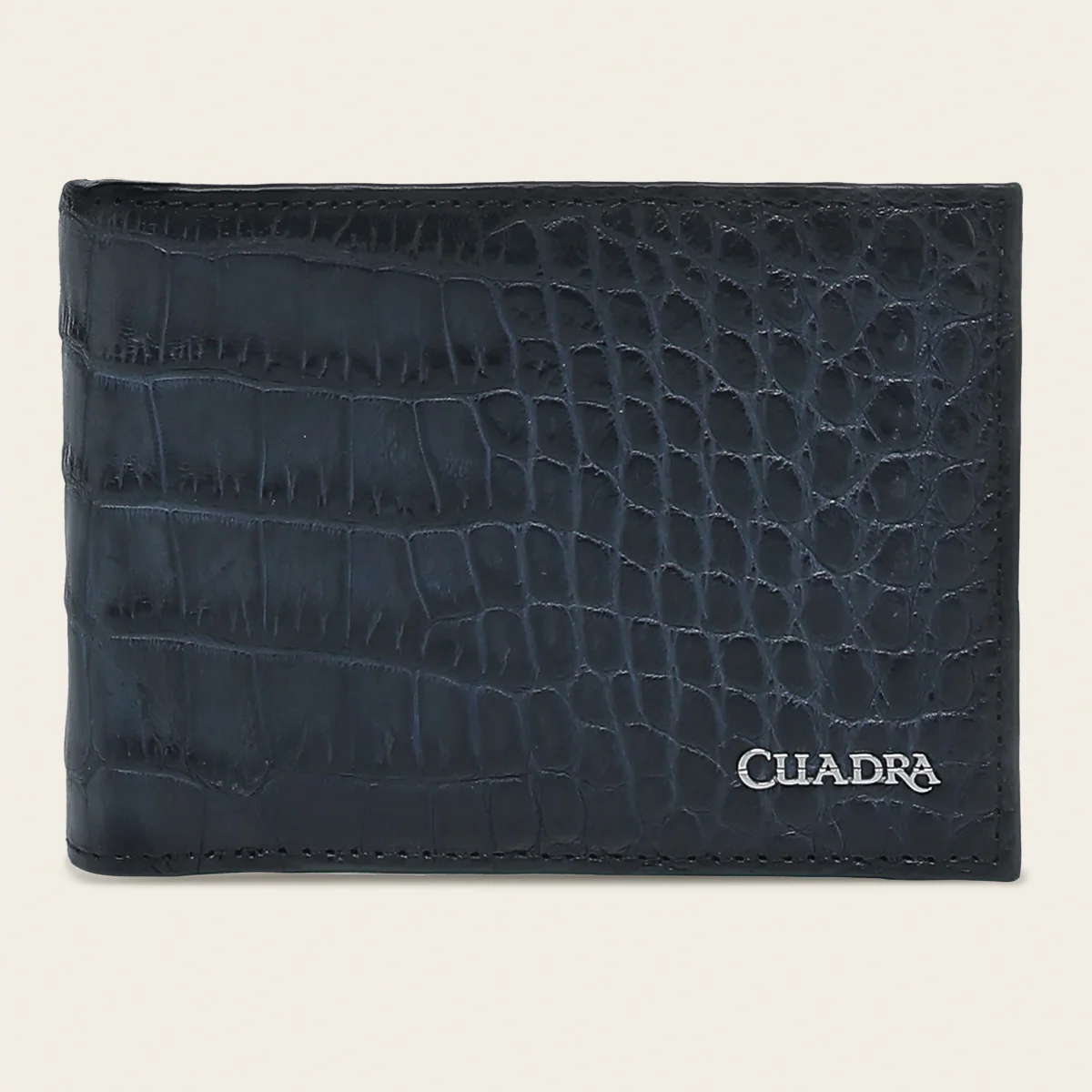 Cartera en piel genuina de alligator para caballero