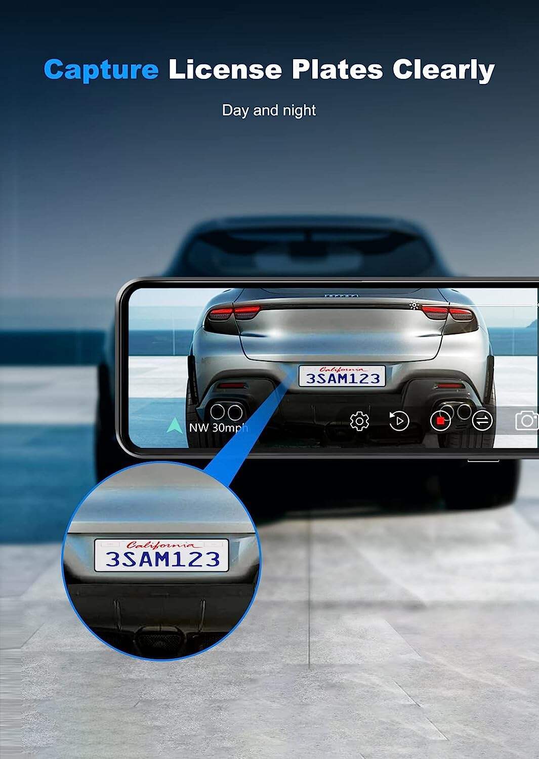 4K Mirror Dash Cam, 11