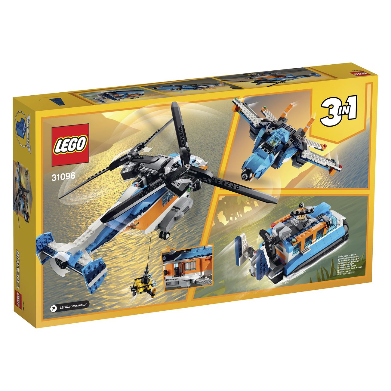 LEGO 31096 CREATOR TWIN ROTOR HELICOPTER