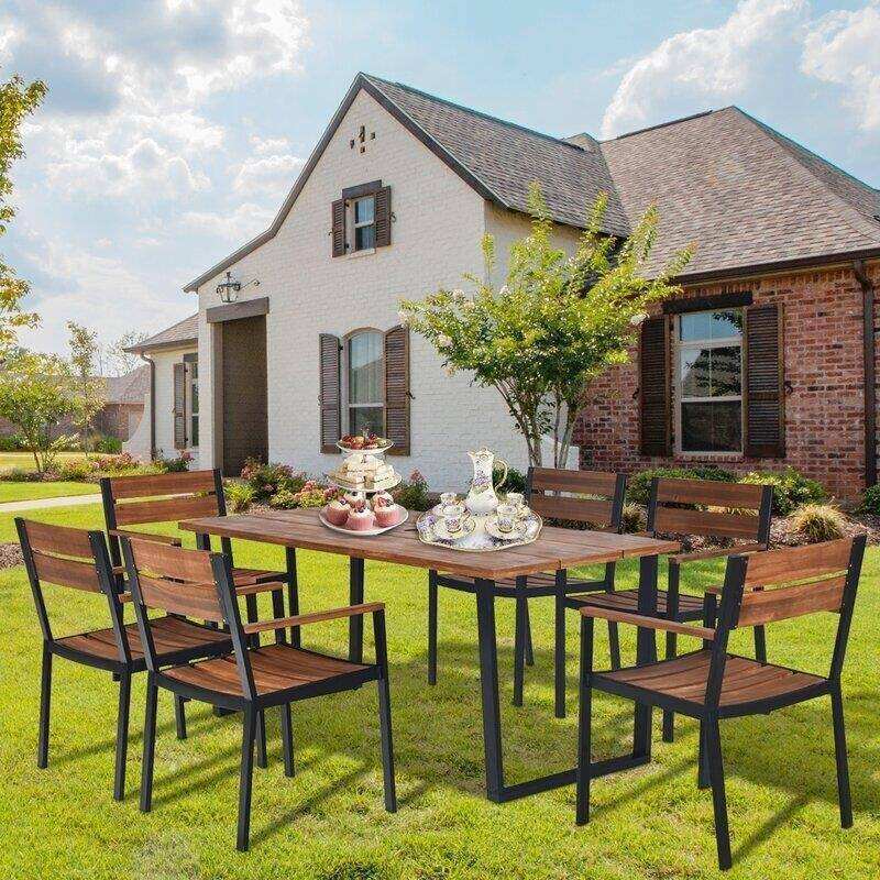 Damorian Rectangular 6 - Person 69'' Long Dining Set