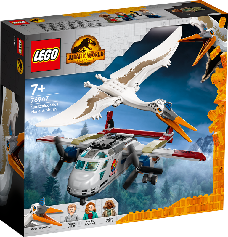 LEGO JURASSIC WORLD QUETZALCOATLUS PLANE AMBUSH 76947 BUILDING KIT