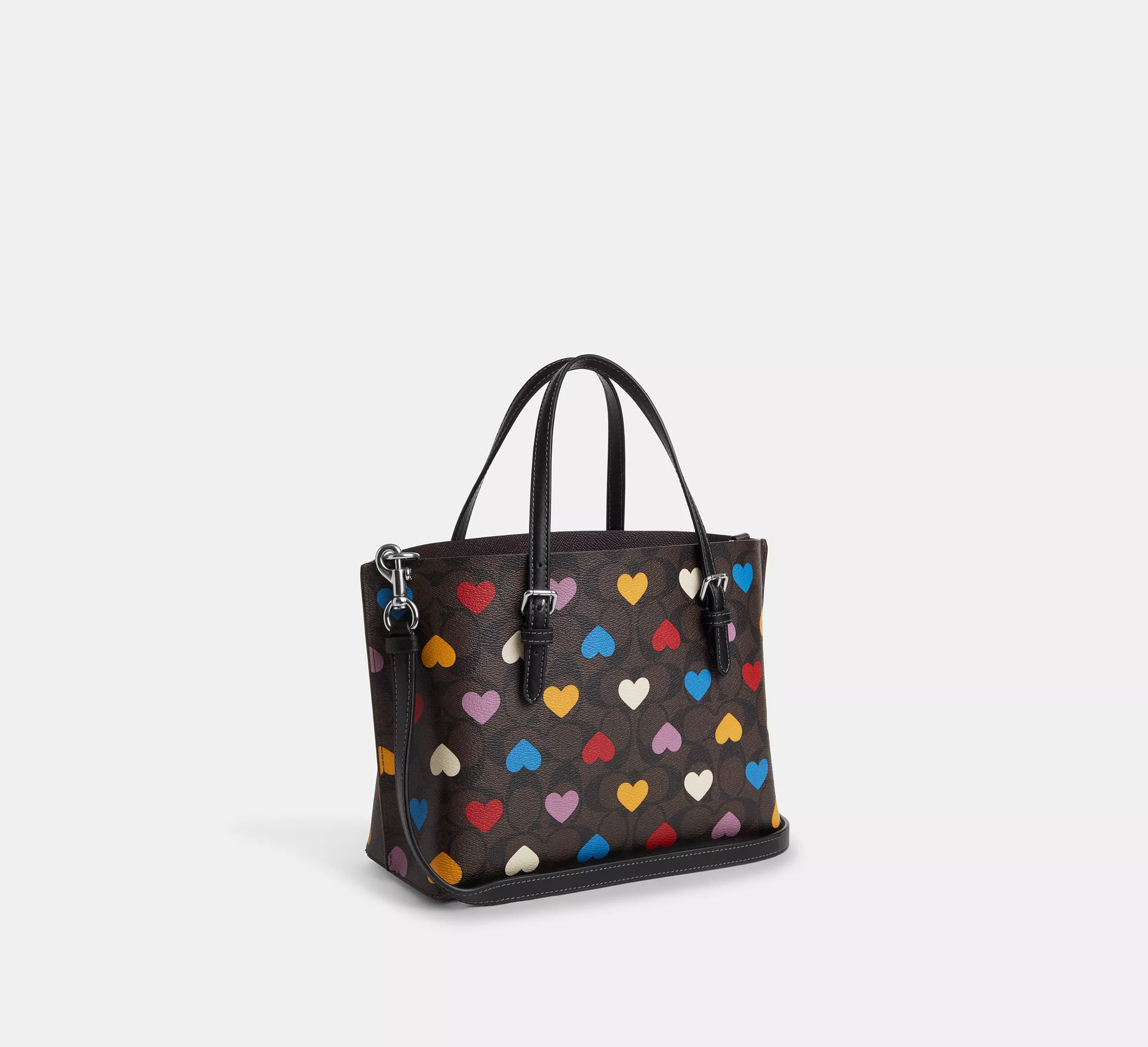 Mollie Tote 25 In Signature Canvas With Heart Print