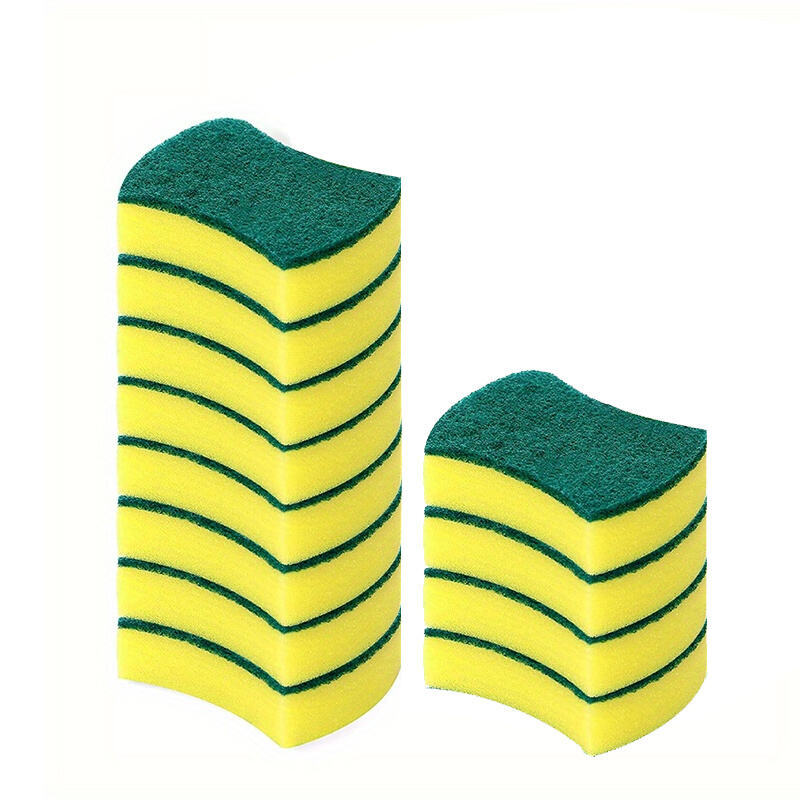 12 Pcs Eco-Friendly Kitchen Cleaning Sponge - Scouring Pad, And Anti-Scratch Scrubbing Sponge - Perfect For Dishware And Countertops