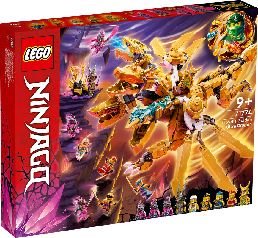 LEGO 71774 NINJAGO LLOYD'S GOLDEN ULTRA DRAGON