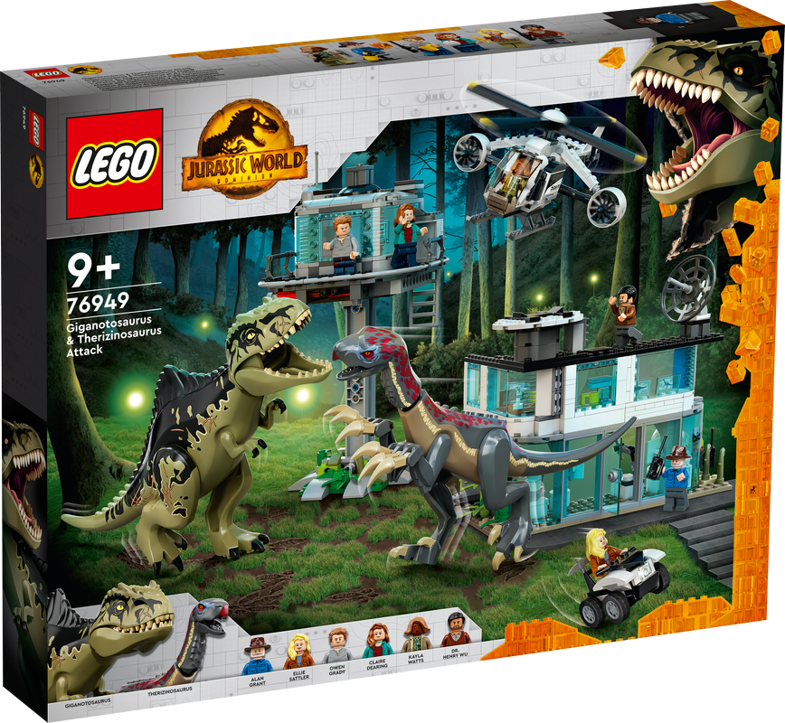 LEGO JURASSIC WORLD GIGANOTOSAURUS & THERIZINOSAURUS ATTACK 76949