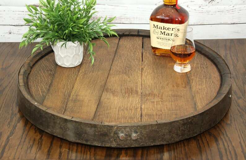 Whiskey / Bourbon Barrel Lazy Susan