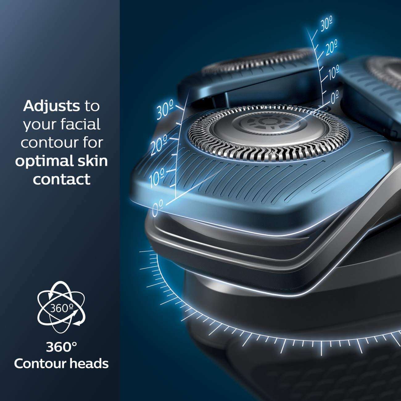 Philips Norelco Shaver 7200, Rechargeable Wet & Dry Electric Shaver with SenseIQ Technology and Pop-up Trimmer S7887/82