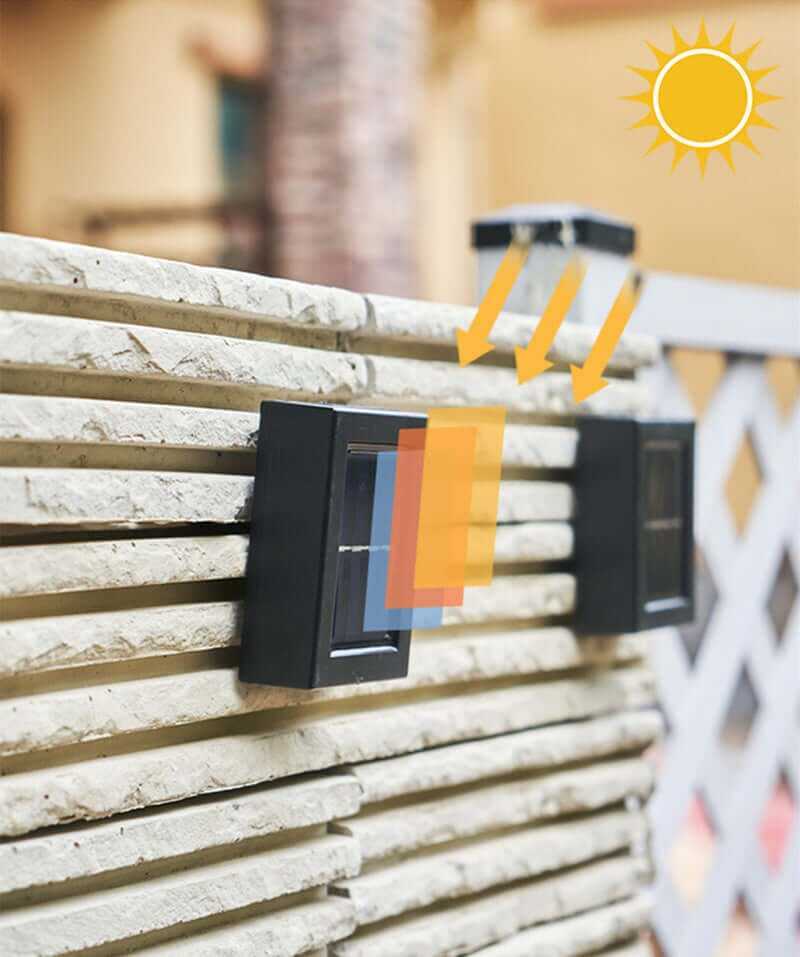 Waterproof Solar Powered Outdoor Patio Wall Decor Light