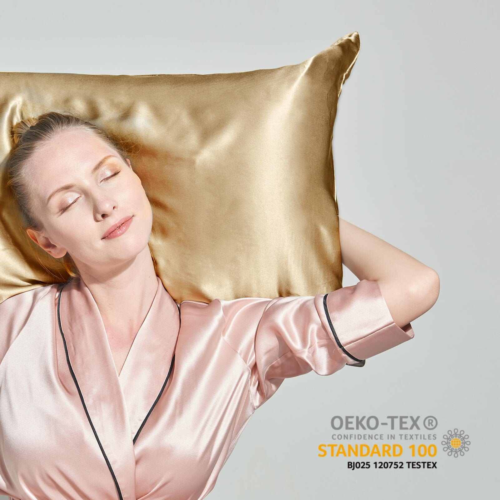 22 Momme Zipper Silk Pillowcase*2 (A pair of pillowcases)