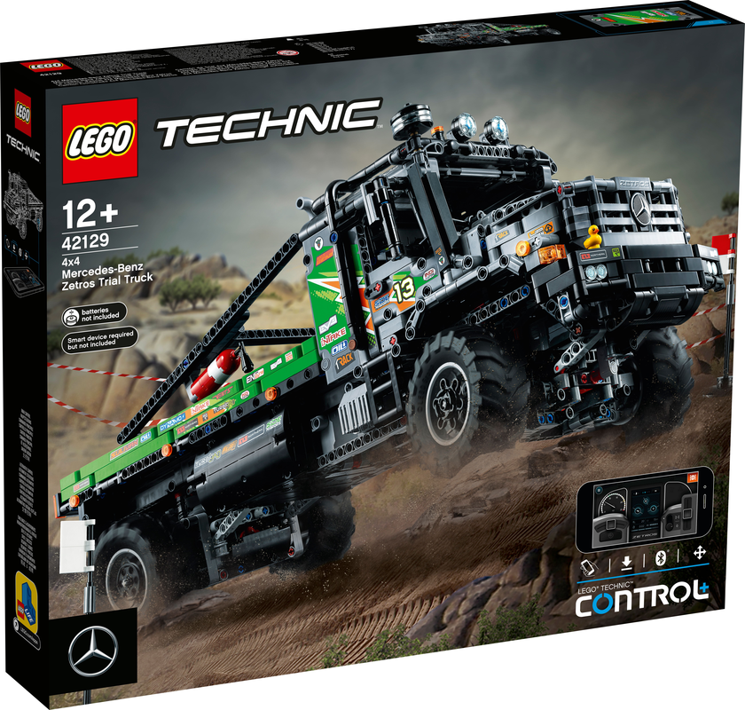 LEGO TECHNIC APP-CONTROLLED 4X4 MERCEDES-BENZ ZETROS TRIAL TRUCK 42129