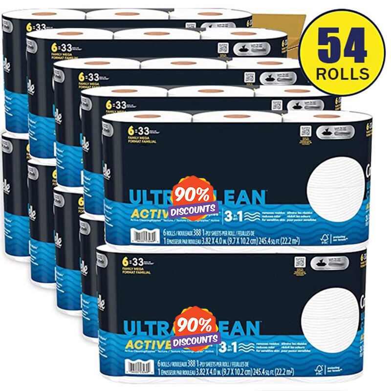 Ultra Clean Toilet Paper 48 Family Mega Rolls