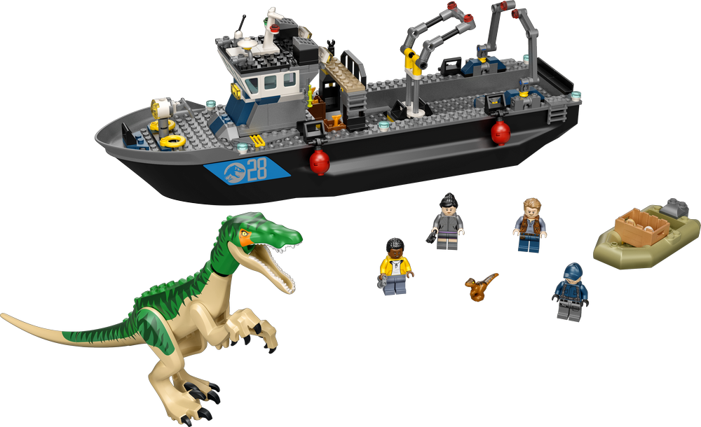 LEGO 76942 JURASSIC WORLD BARYONYX DINOSAUR BOAT ESCAPE