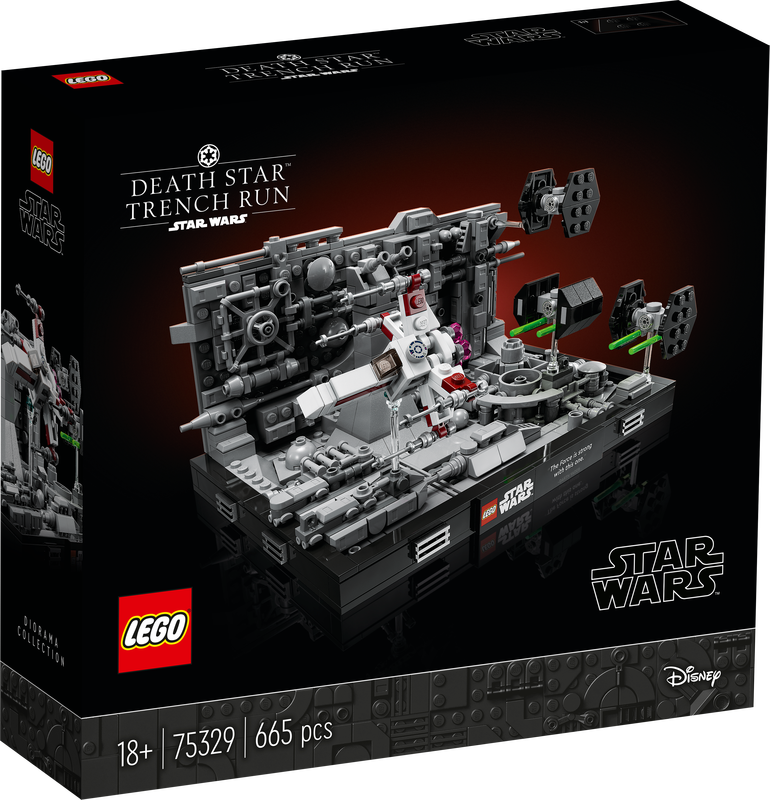 LEGO STAR WARS DEATH STAR TRENCH RUN DIORAMA 75329 BUILDING KIT