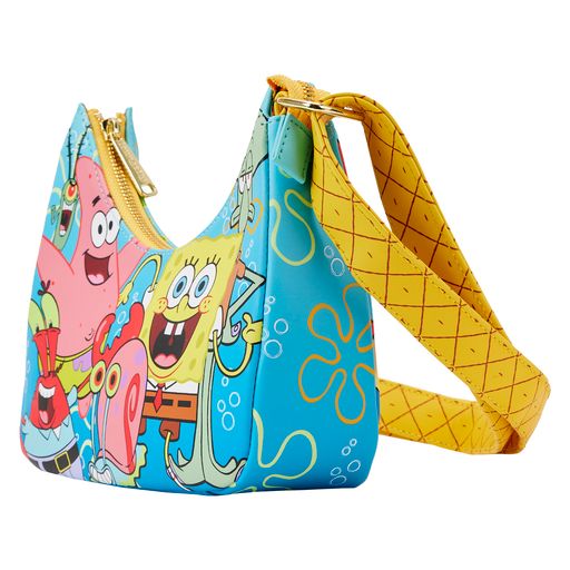 LF NICKELODEON SPONGEBOB SQUAREPANTS GROUP SHOT CROSS BODY BAG