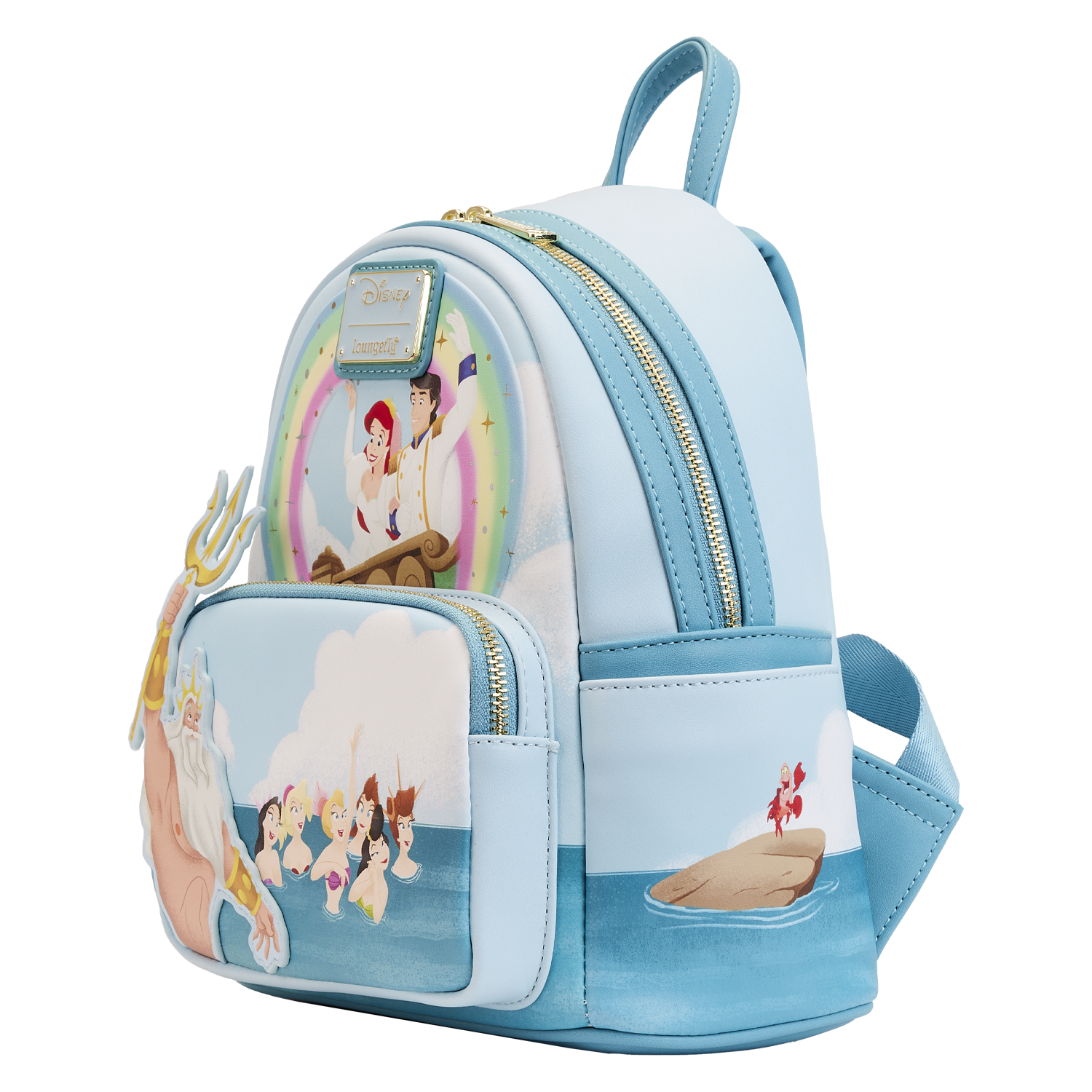 Little Mermaid Tritons Gift Loungefly Mini Backpack