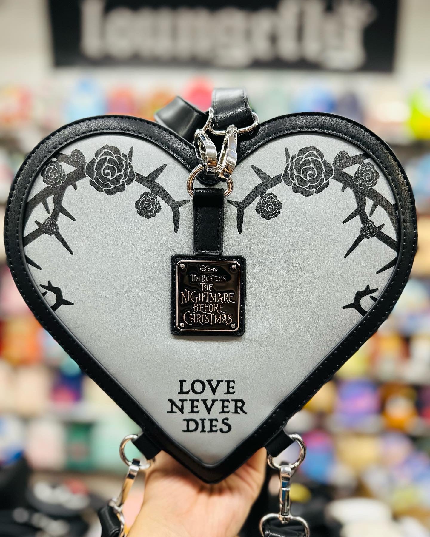 Loungefly Exclusive NBC “Love Never Dies” Convertible Mini Backpack