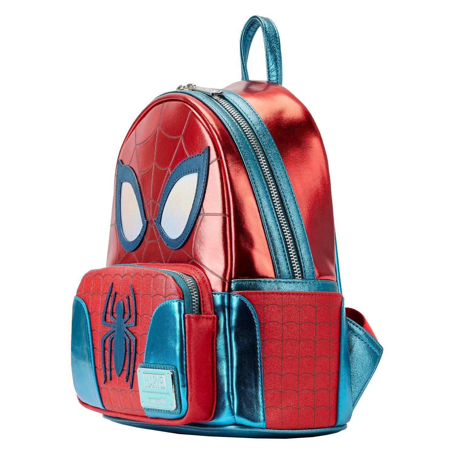 Marvel Shine Spiderman Loungefly Cosplay Mini Backpack