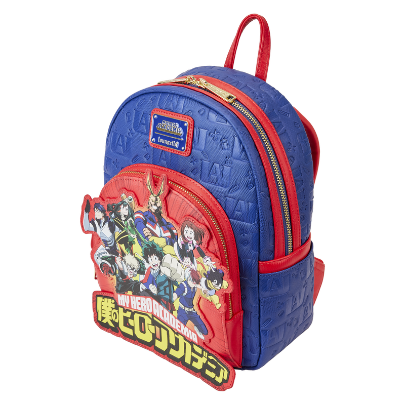 My Hero Academia Group Debossed Logo Mini Backpack Loungefly