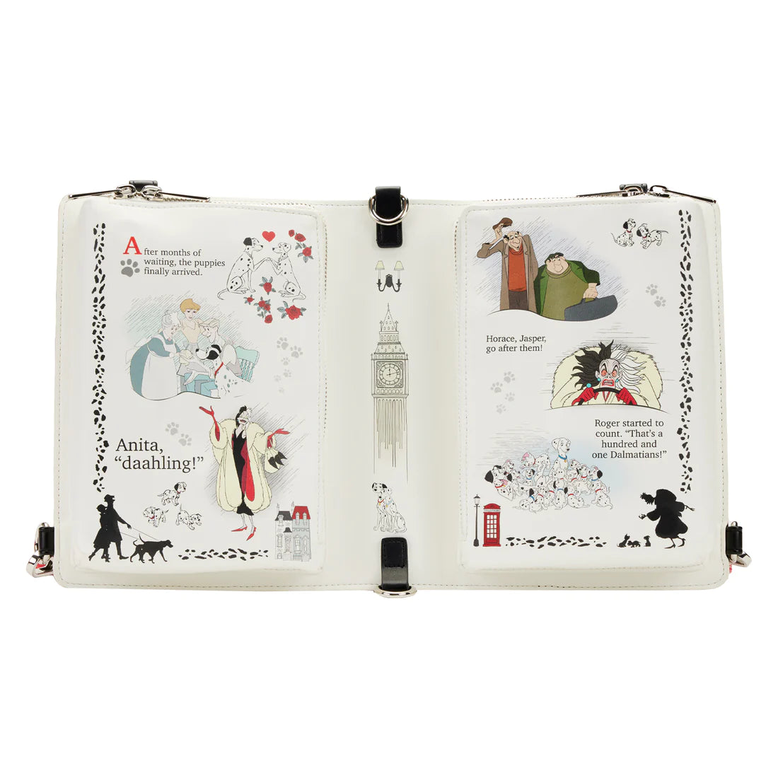 LF DISNEY CLASSIC BOOKS 101 DALMATIONS CONVERTABLE CROSSBODY