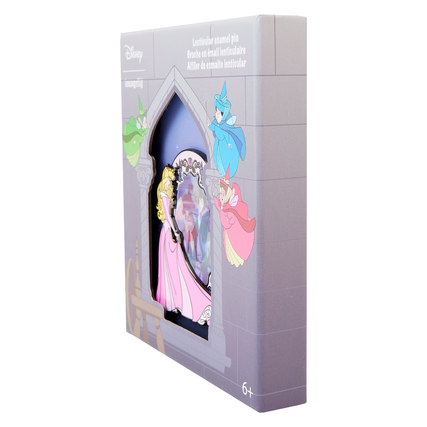 Loungefly Disney Sleeping Beauty Princess Lenticular 3 Inch Pin