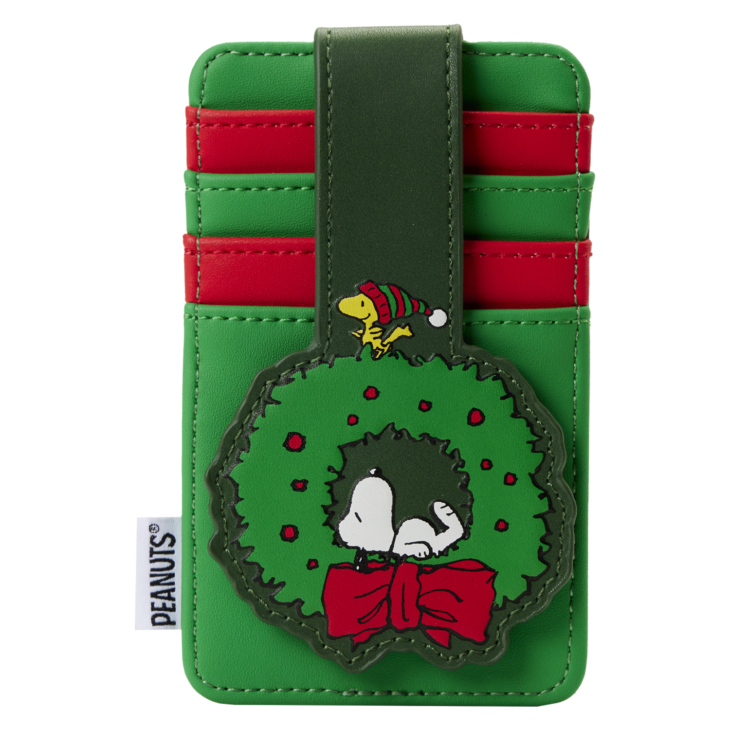 Snoopy Woodstock Wreath Loungefly Card Holder