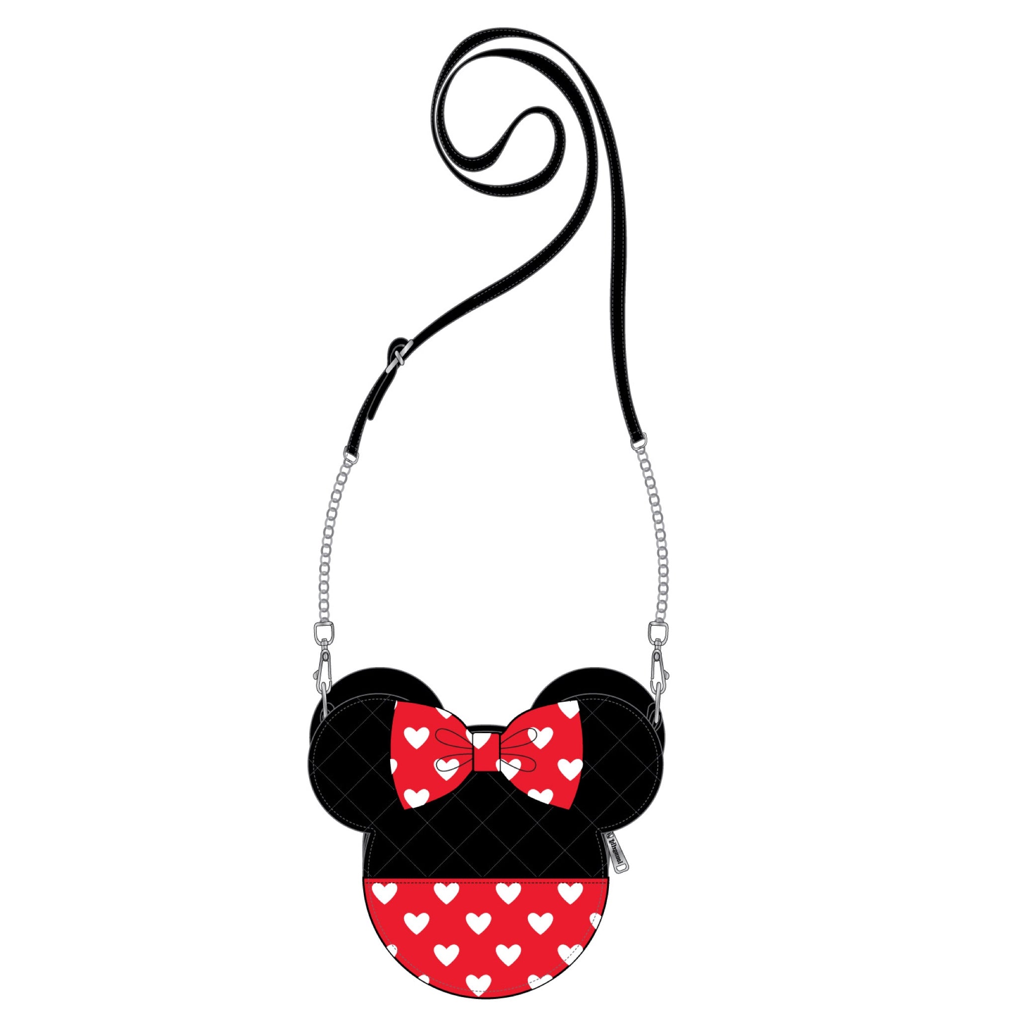 LF DISNEY MICKEY AND MINNIE VALENTINES REVERSIBLE CROSS BODY