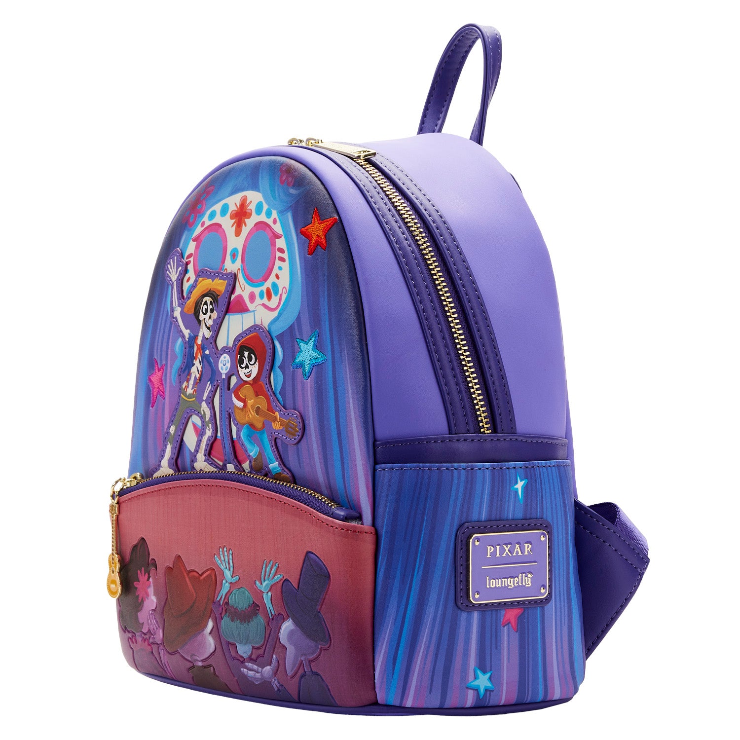 Coco Miguel and Hector Performance Loungefly Mini Backpack