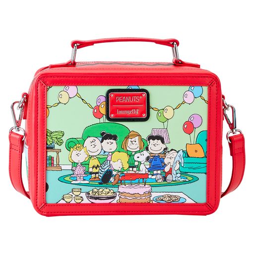 LOUNGEFLY PEANUTS CHARLIE BROWN LUNCHBOX CROSSBODY