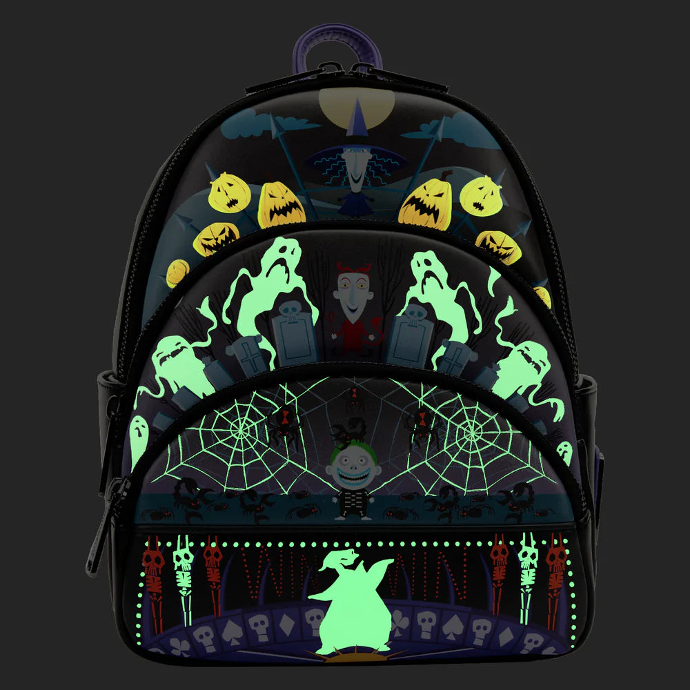 Nightmare Before Christmas Oogie Boogie Loungefly Triple Pocket Mini Backpack