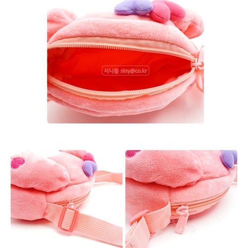 SANRIO MY MELODY PLUSH FACE CROSSBODY BAG