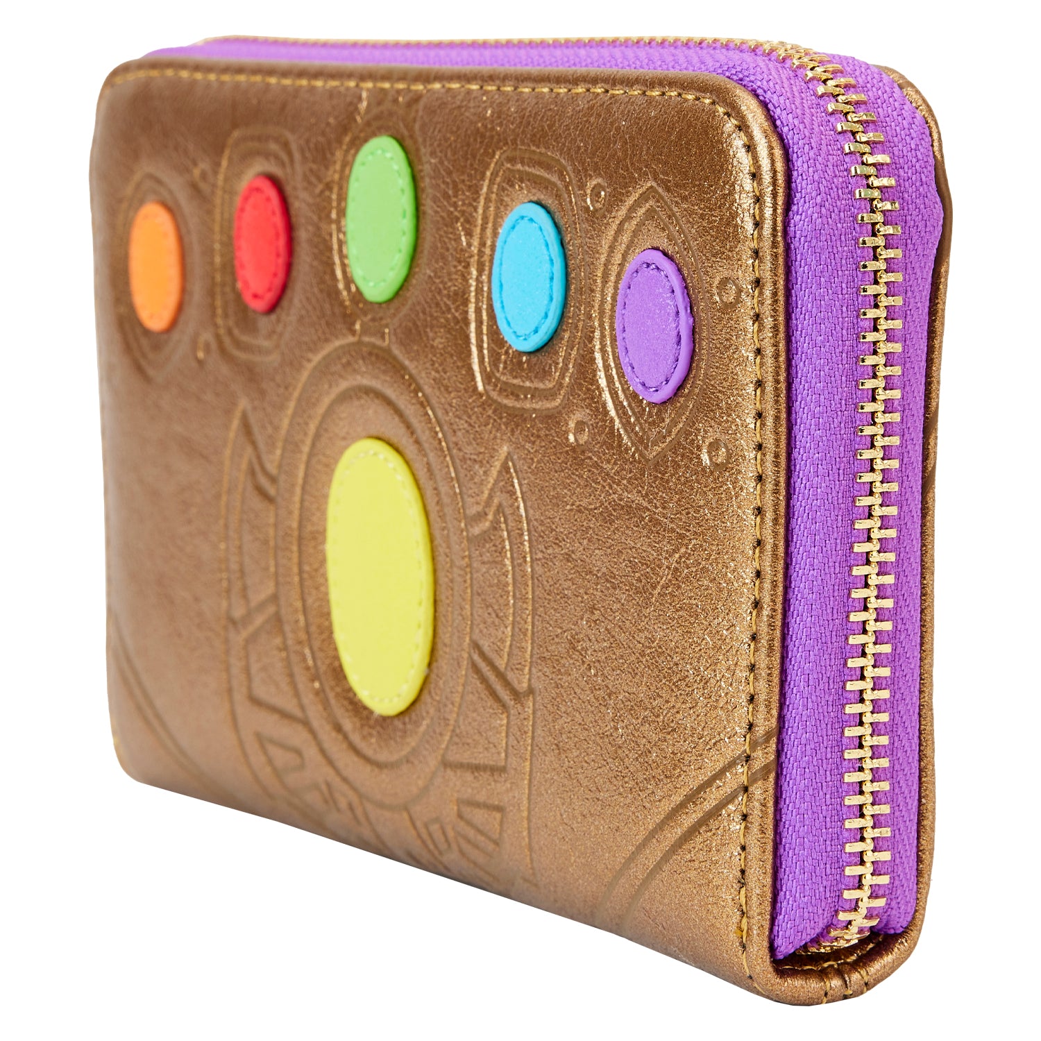 Loungefly Marvel Shine Thanos Gauntlet Ziparound Wallet