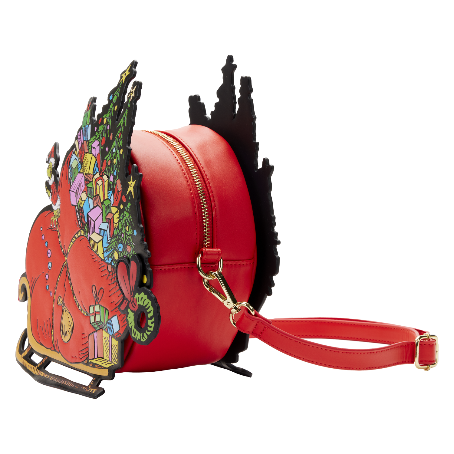 LF DR SEUSS GRINCH SLEIGH CROSS BODY BAG