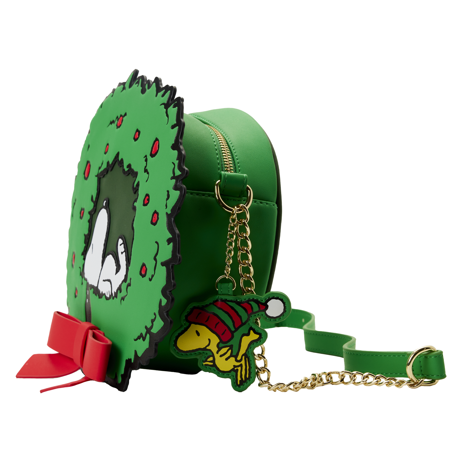 LF PEANUTS SNOOPY WOODSTOCK LIGHT UP WREATH CROSS BODY BAG