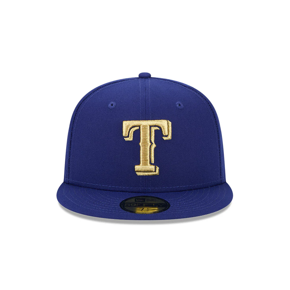 Texas Rangers MLB Gold 59FIFTY Cerrada