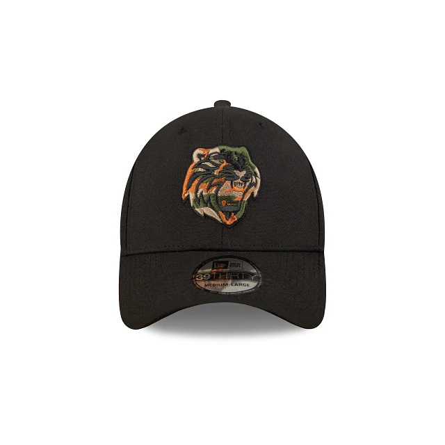 Tigres de Quintana Roo LMB Game Cap Camo Infill 39THIRTY Elástica