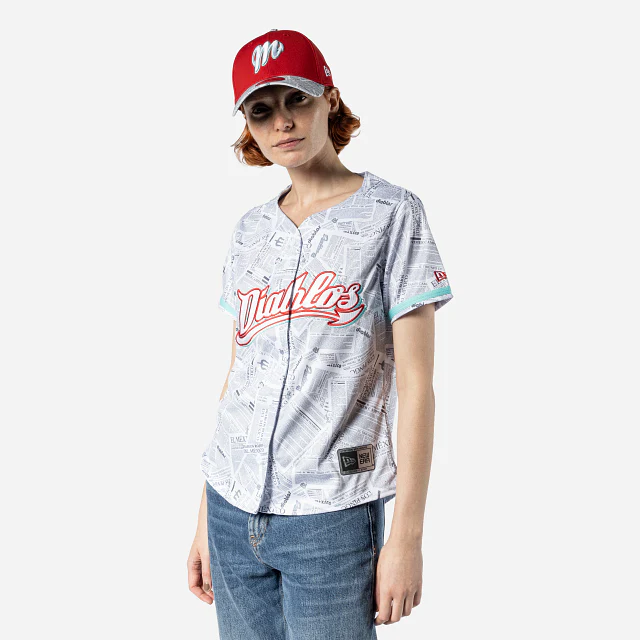 Jersey Histórico Diablos Rojos del México LMB para Mujer