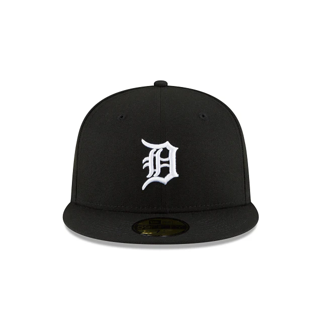 Detroit Tigers Black & White 59FIFTY Cerrada