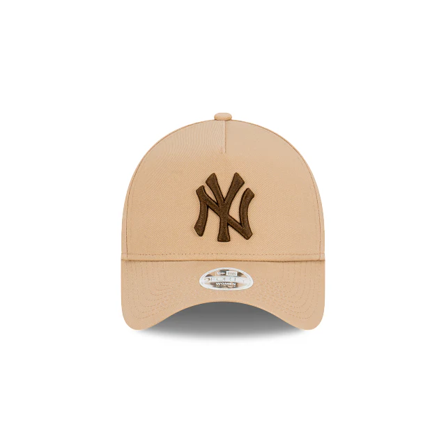 New York Yankees Toffee Walnut Collection 9FORTY AF Snapback para Mujer