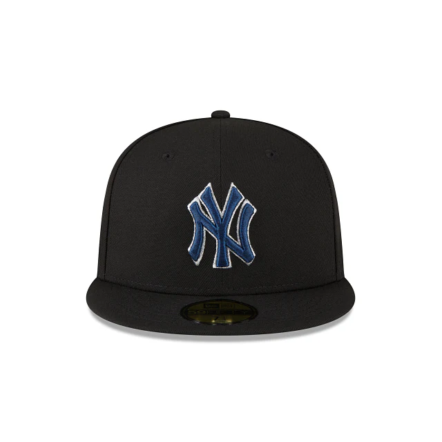 New York Yankees MLB Metallic Logo 59FIFTY Cerrada