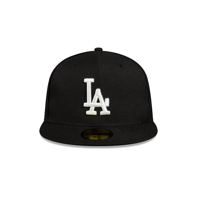 Los Angeles Dodgers Top Sellers Black and White 59FIFTY Cerrada