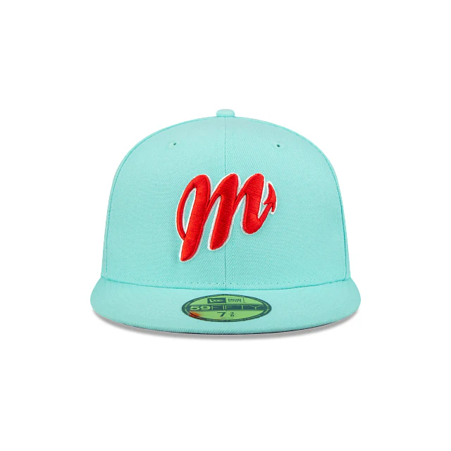Diablos Rojos del México Menta LMB Game Cap 59FIFTY Cerrada
