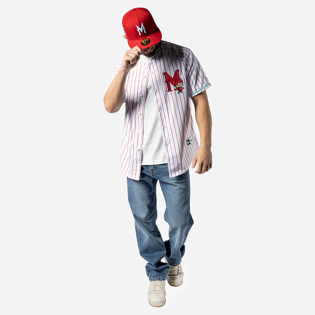 Jersey Pinstripe Ramoncito Diablos Rojos del México LMB