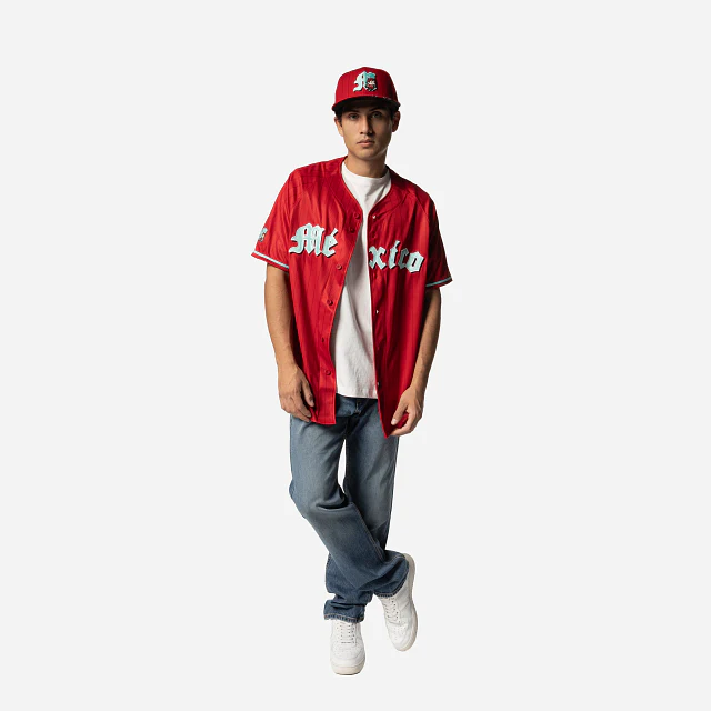 Jersey Pinstripe Rojo Diablos Rojos del México LMB