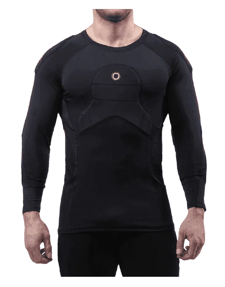 ELITE  BADS  ¾ Sleeve, Padded Compression Shirt